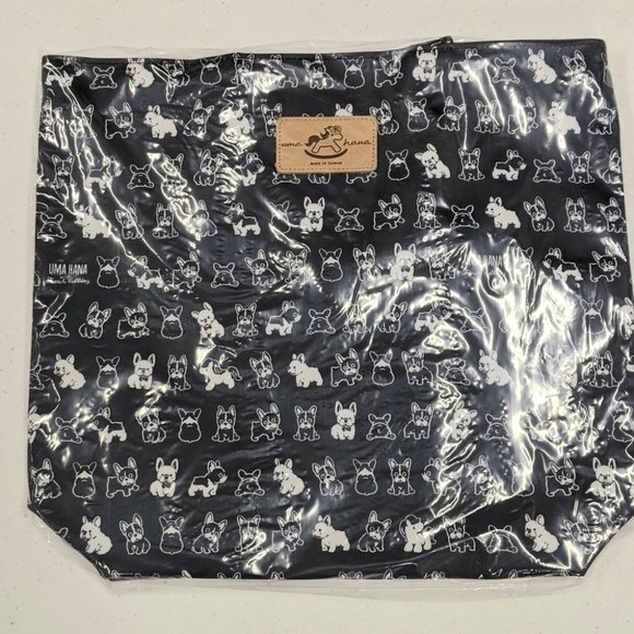 Waterproof Frenchie Bucket Tote Shoulder Handbag - Picture 6 of 11